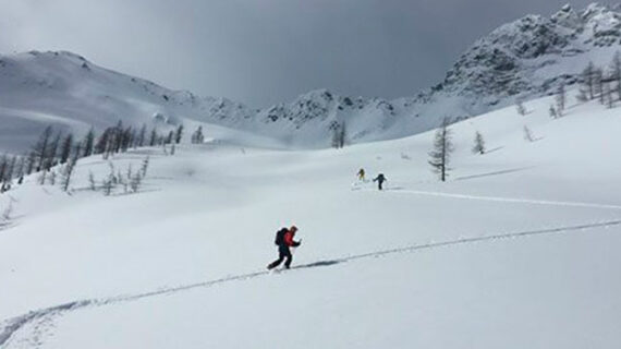 At Boulder Hut, every ski turn comes after a lot of (uphill) effort