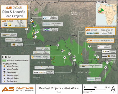 Excellent Gold Grades from Drilling at Diba NW Prospect in Western Mali